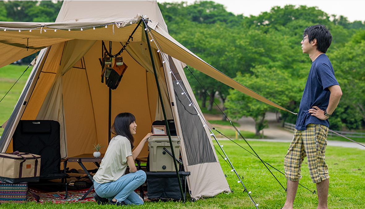 【新登場】「UJack」、ソロキャンプで手軽にグランピング気分が楽しめる新しいカタチのテント
