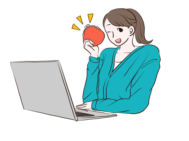 副業をする女性