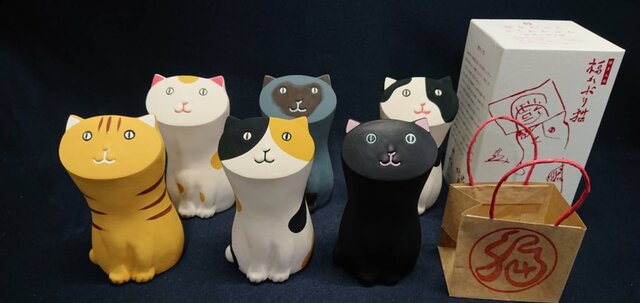 たろう人形「福かぶり猫」