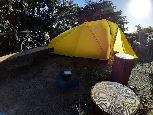 自転車キャンプ