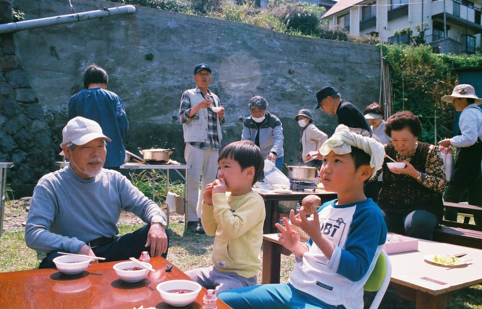花ひろば、鮫島会長とお孫さん