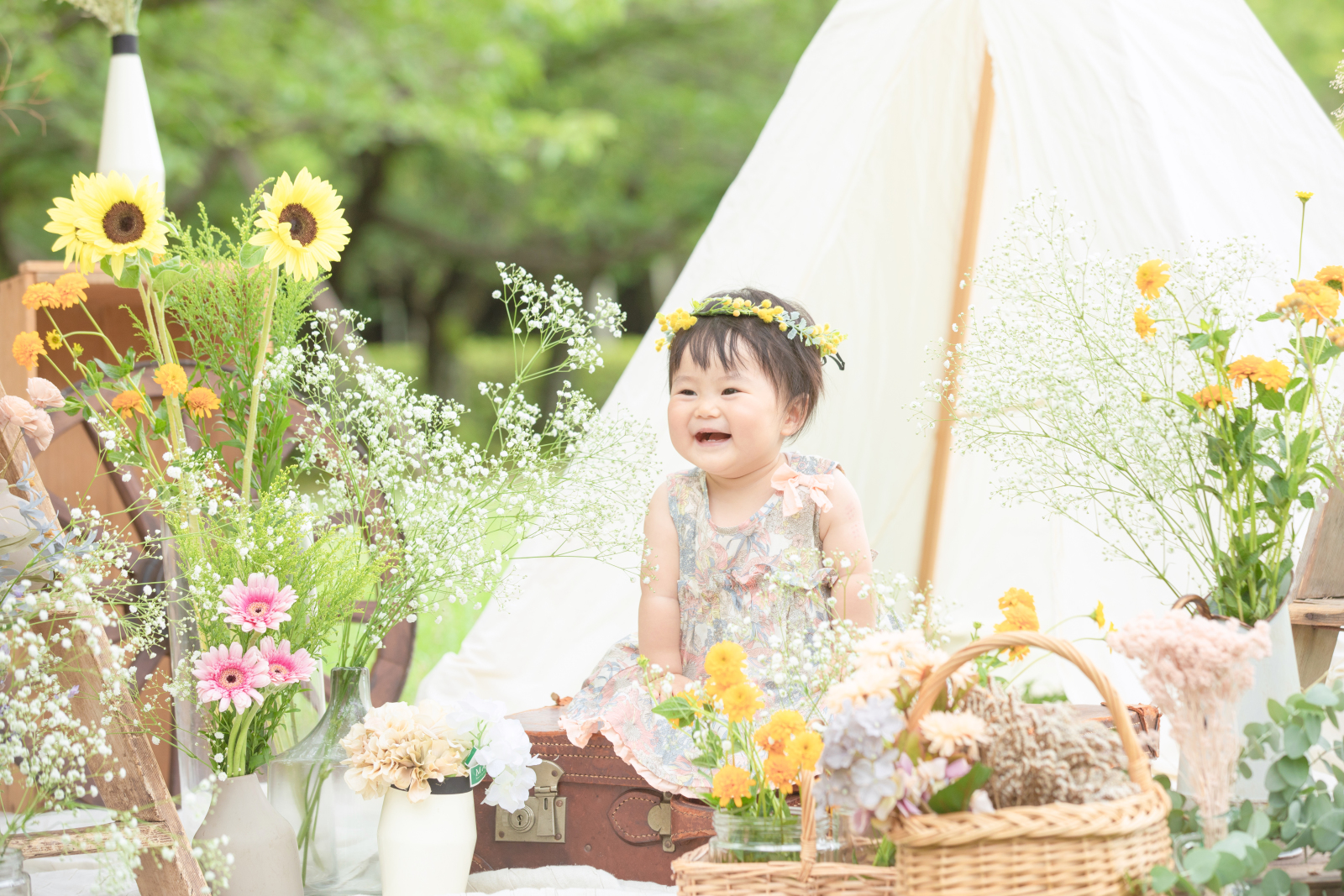 花いっぱいの写真