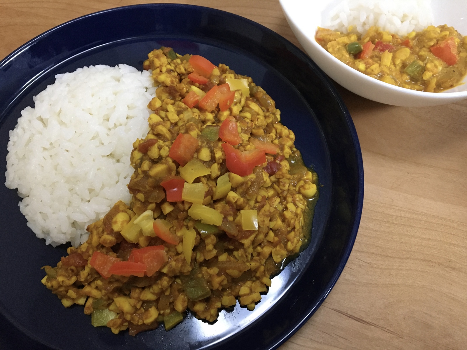 テンペ入りカレー完成