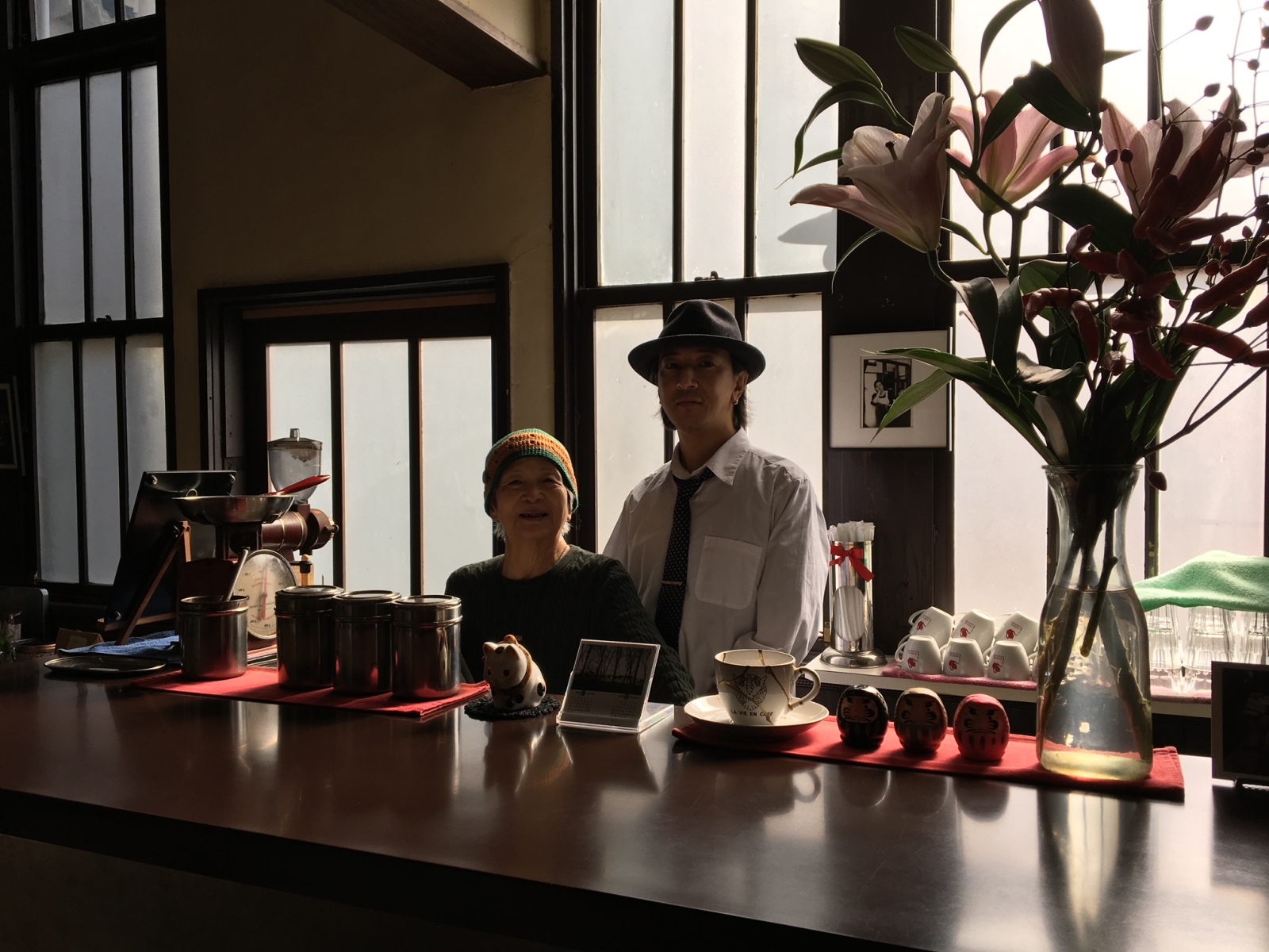 ラヴィアンカフェ店主とお母さん