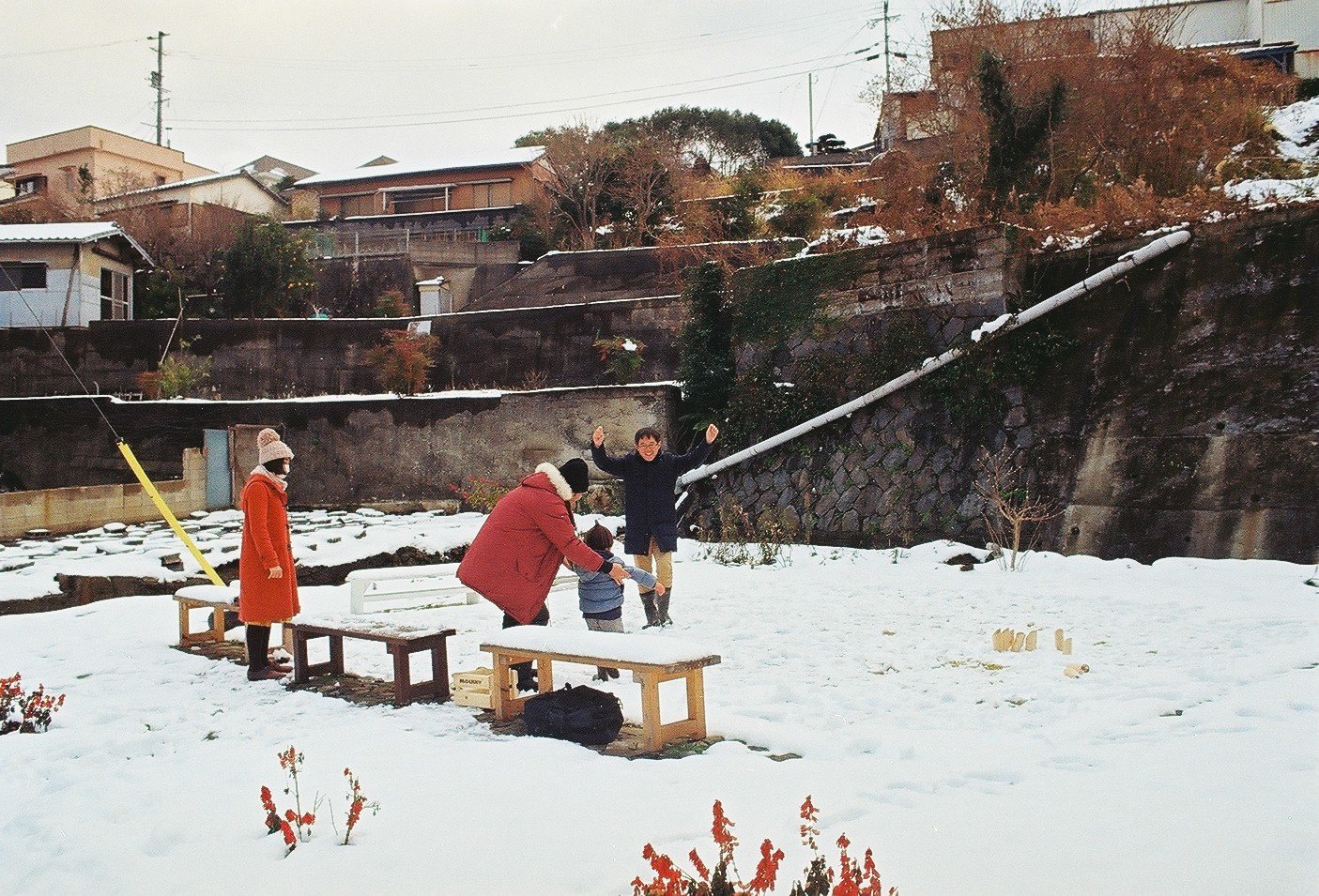 親子チームの勝利シーン