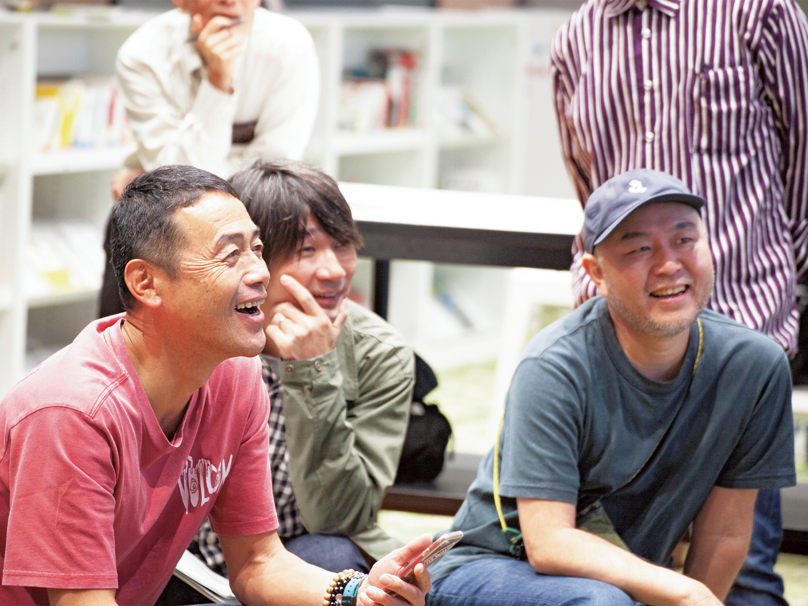 左から、奈良県庁の福野博昭さん・講師の指出・メンターの坂本大佑さん。