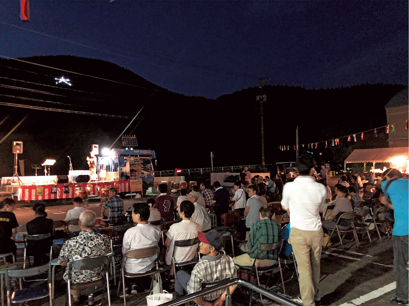 昨年から地区の夏祭り「大沢『大』文字まづり」を開催している。