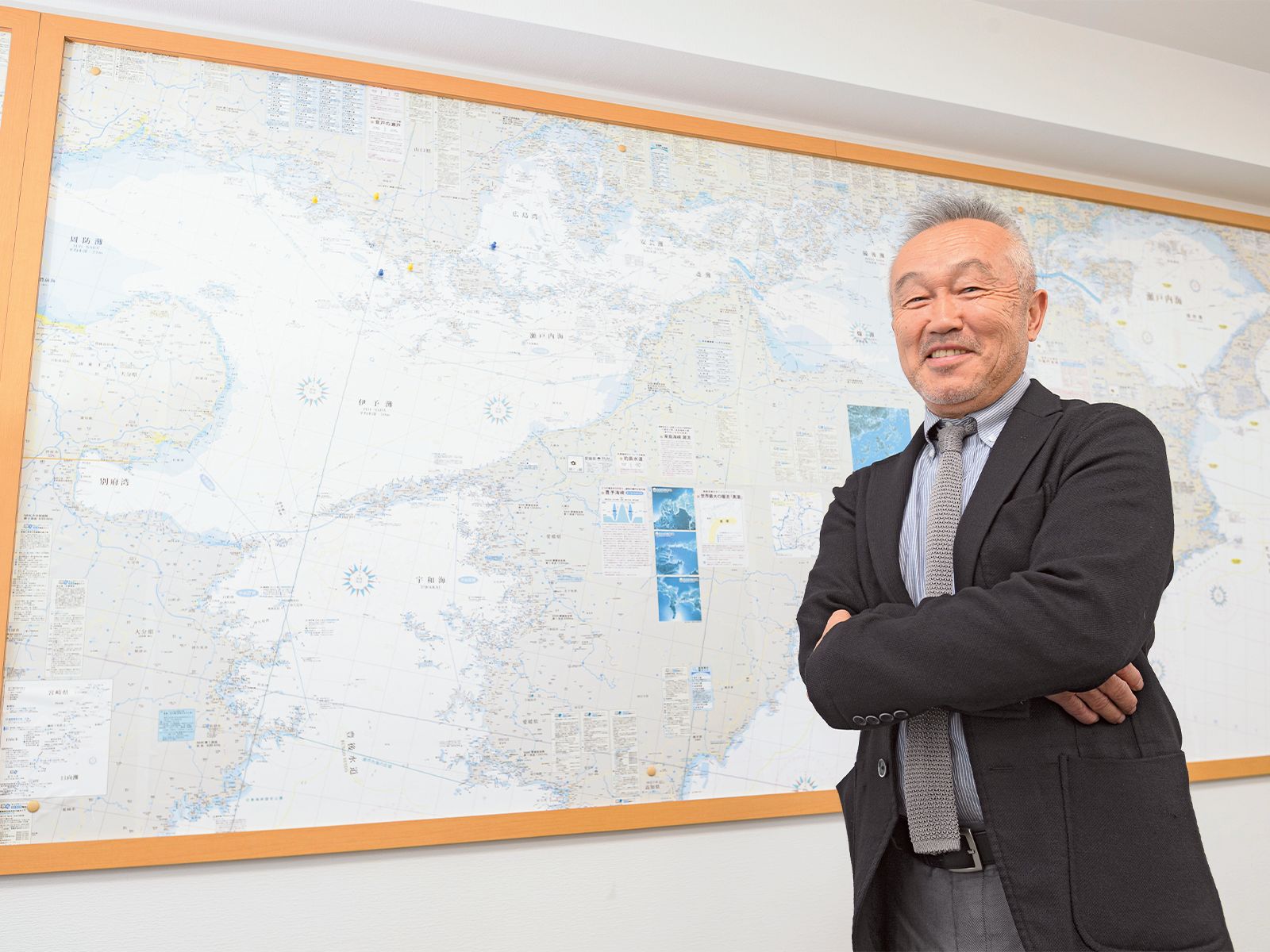 『国際貿易』社長の重岡敬之さん。