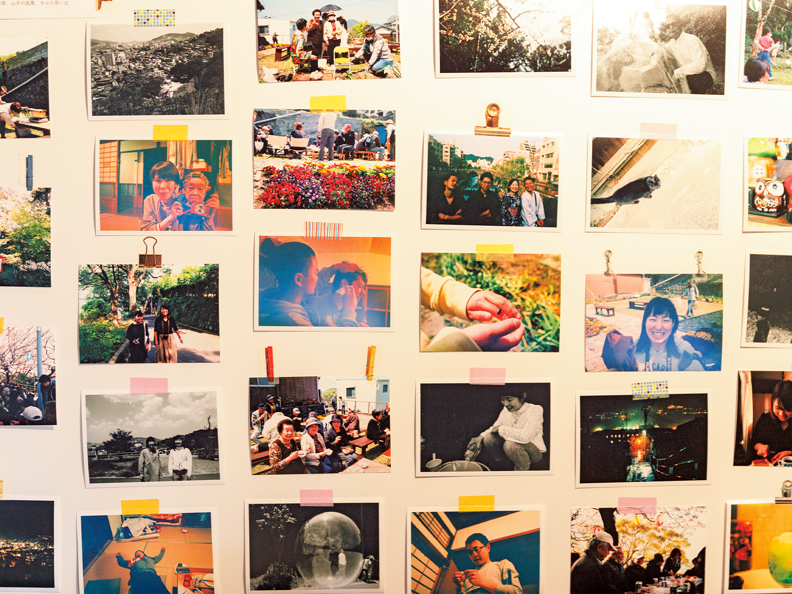 ここでの暮らしを切り取ったメンバーによる写真を展示。