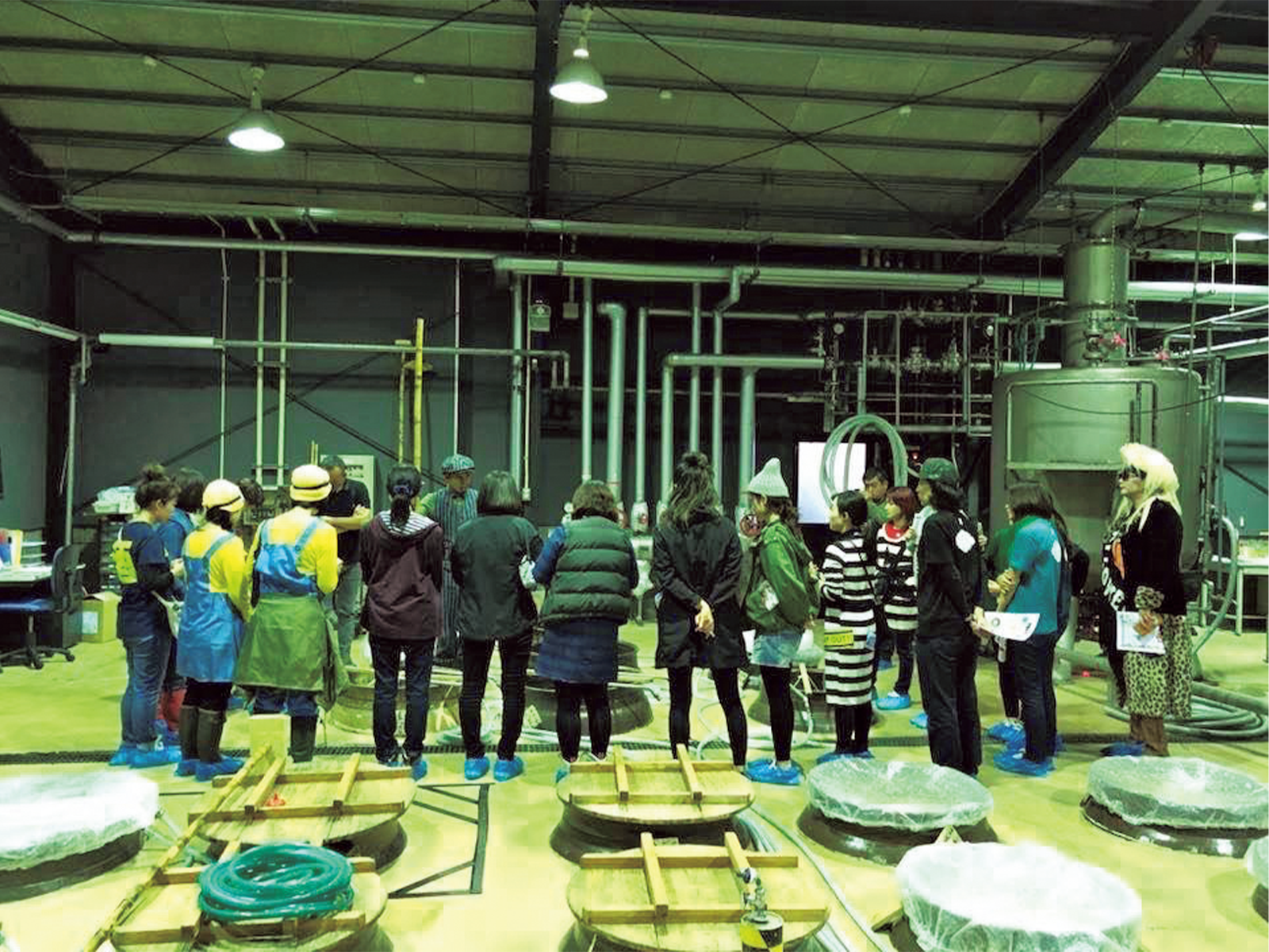 芋掘りイベントの一環で焼酎蔵の見学に。