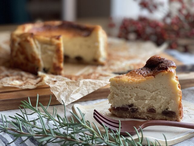 ちょっぴり大人な*ラムレーズンBasqueCheeseCake*