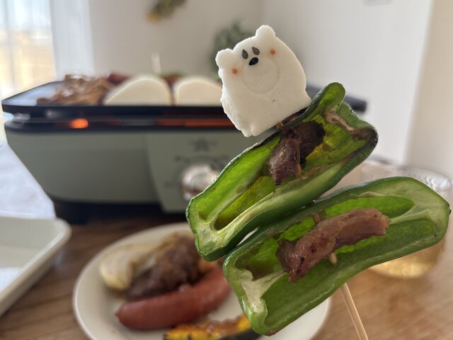 ニオイも煙も心配無用！グラファイト ミニグリラーのおうち焼肉♫