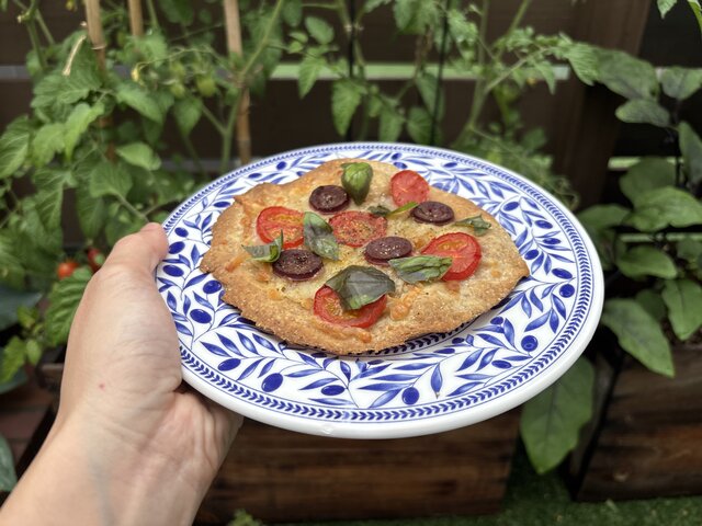 夏休みにぴったり！トースターでガーデンピザ作り