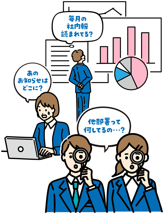 毎月の社内報読まれてる？あのお知らせはどこに？他部署って何してるの…？