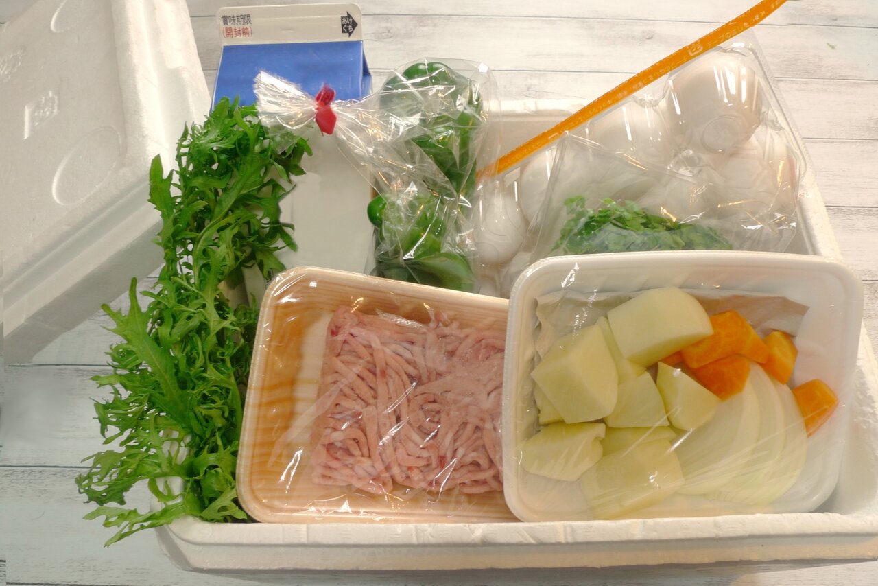 食材の詰まったミールキット
