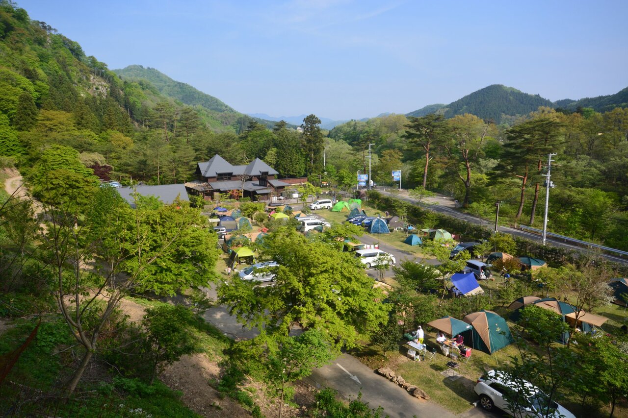 天守閣自然公園オートキャンプ場の全景