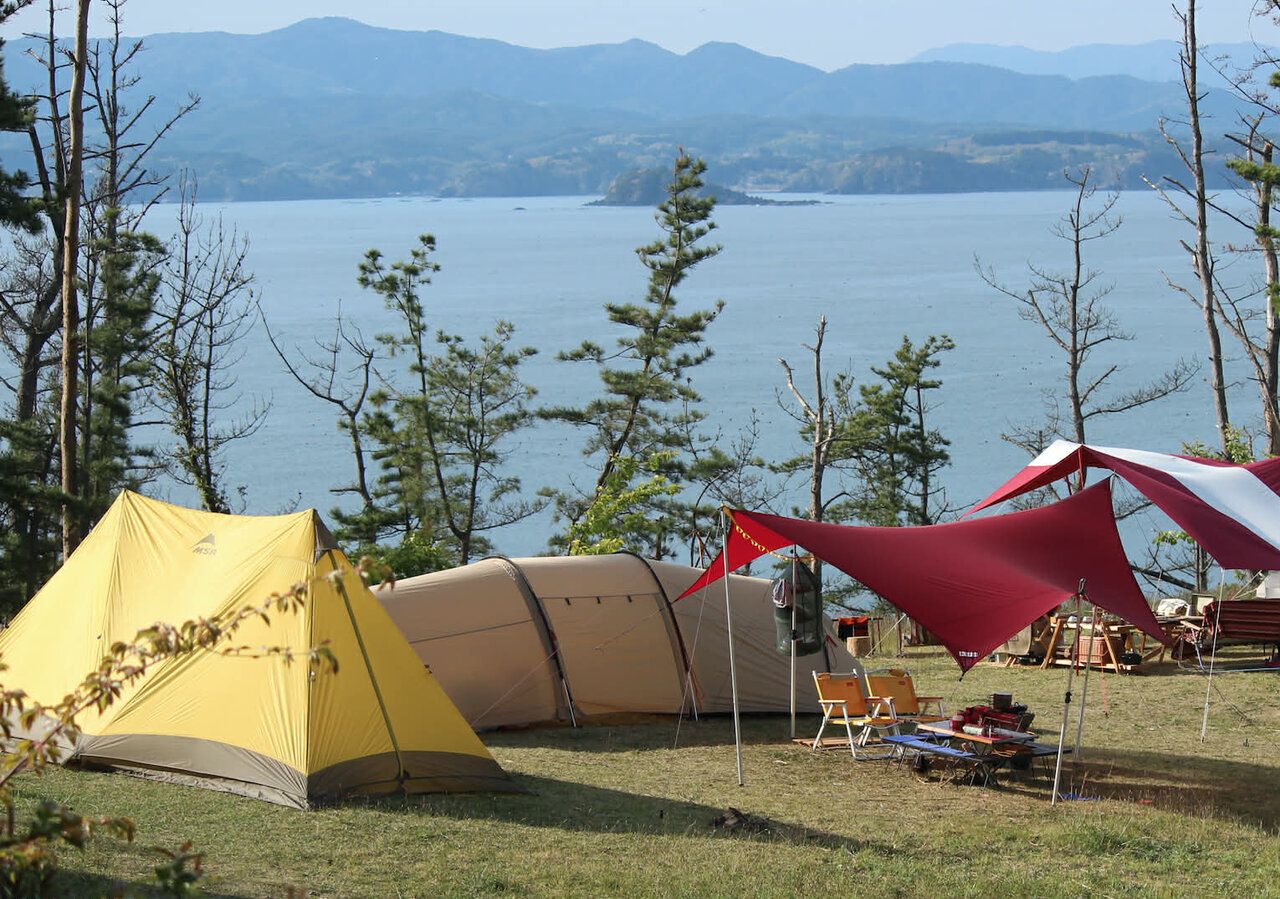 湖がきれいな神割崎キャンプ場