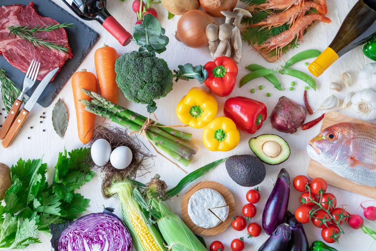 さまざまな種類の野菜