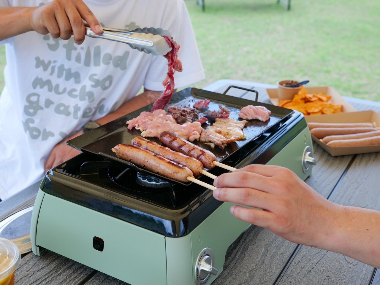 バーベキューパーク青葉山でのバーベキュー