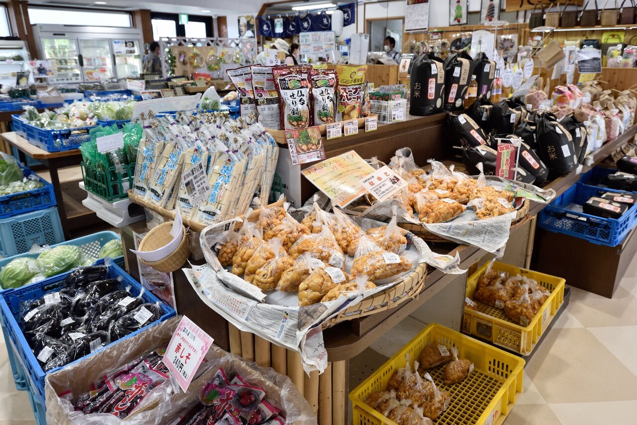 あ･ら･伊達な道の駅の直売所の様子