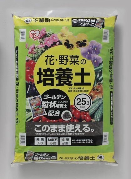 ゴールデン粒状配合 花・野菜の培養土 25L