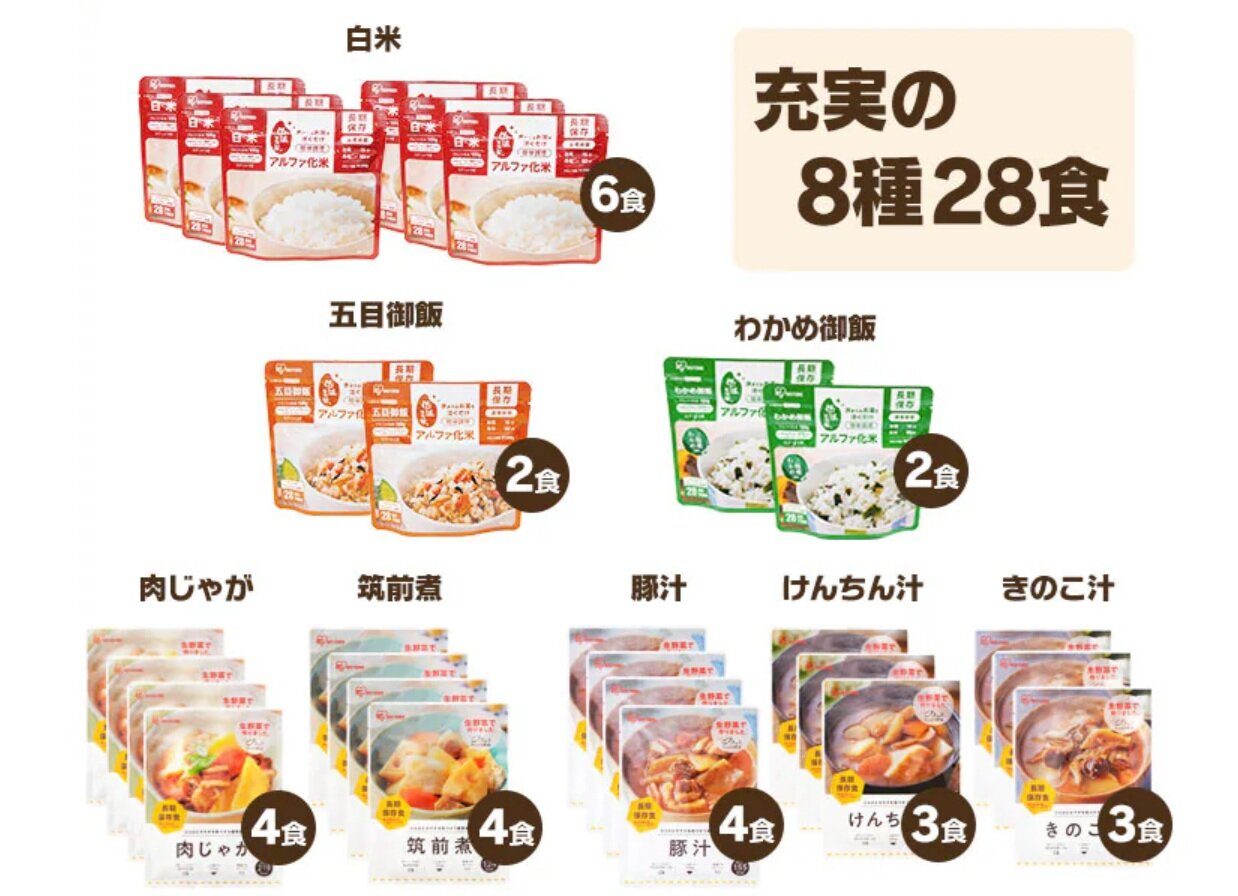 アイリスオーヤマのごはんおかずセット