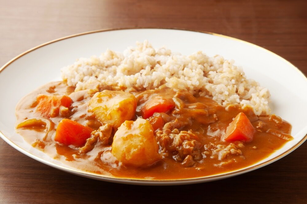 玄米ご飯のカレー
