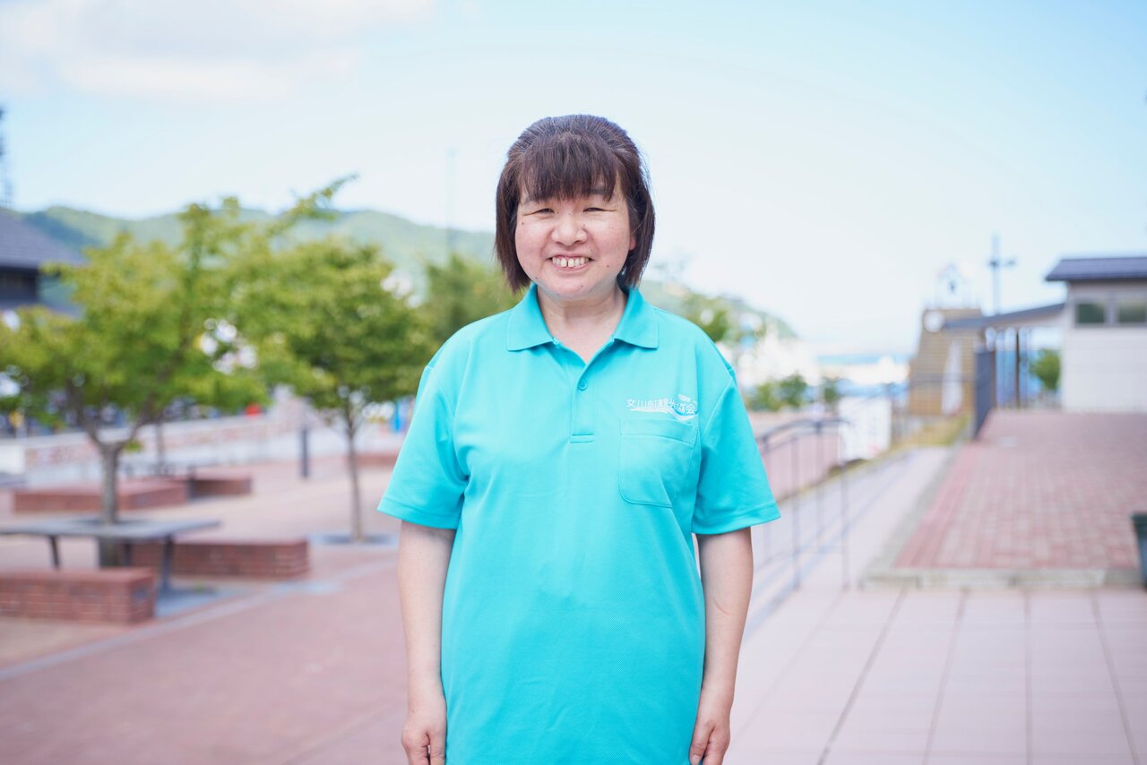 女川町観光協会の阿部真紀子さん