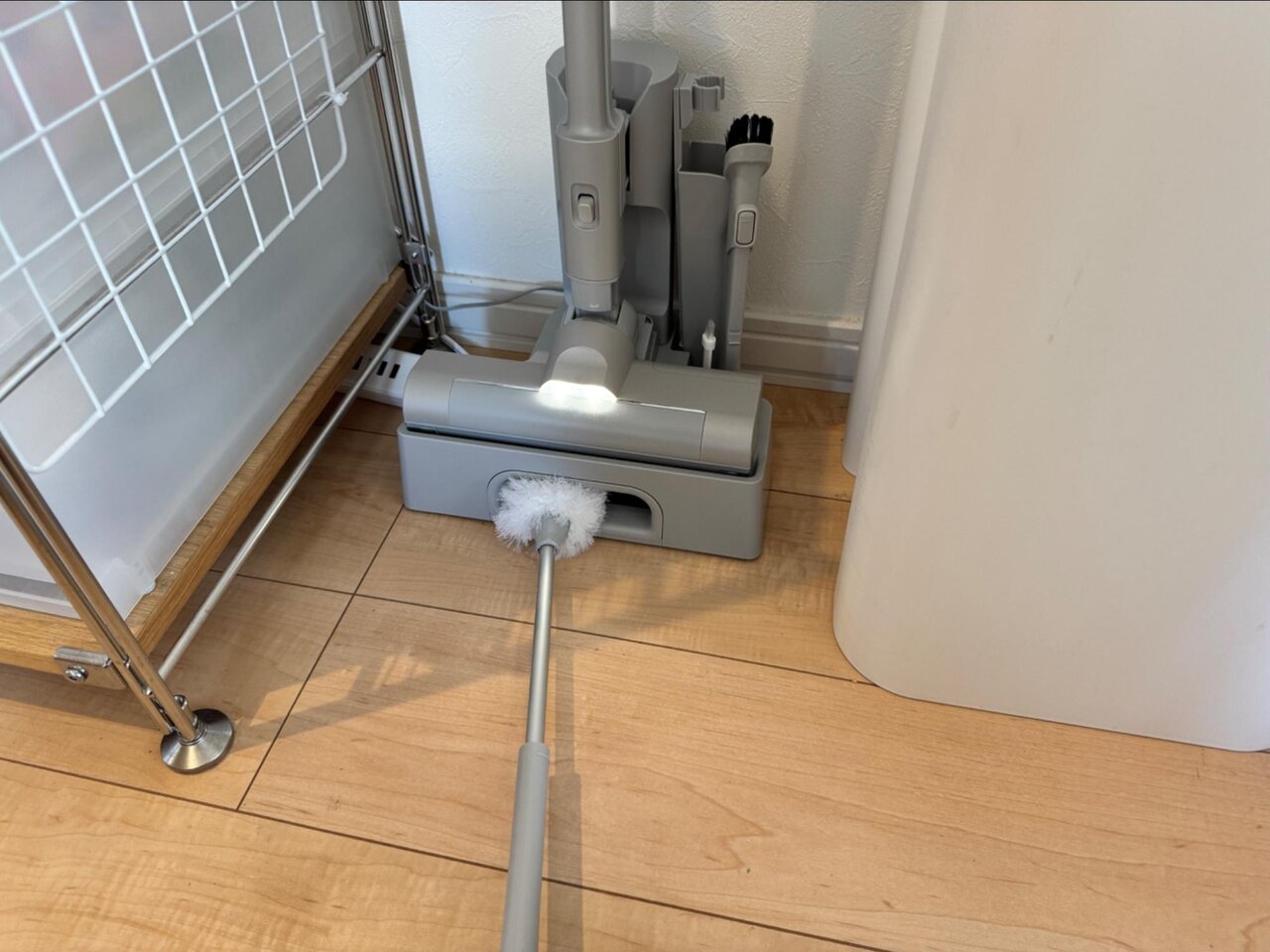 掃除中のモップ