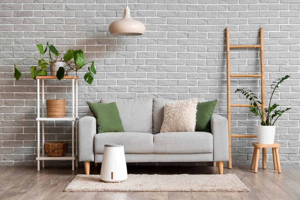 リビングになじむおしゃれな加湿器
