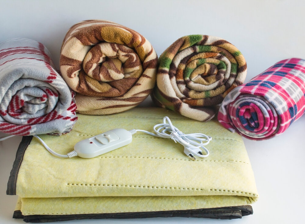 サイズの異なる電気毛布