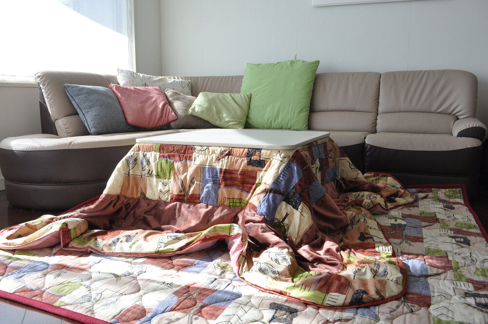 リビングに置かれたこたつ