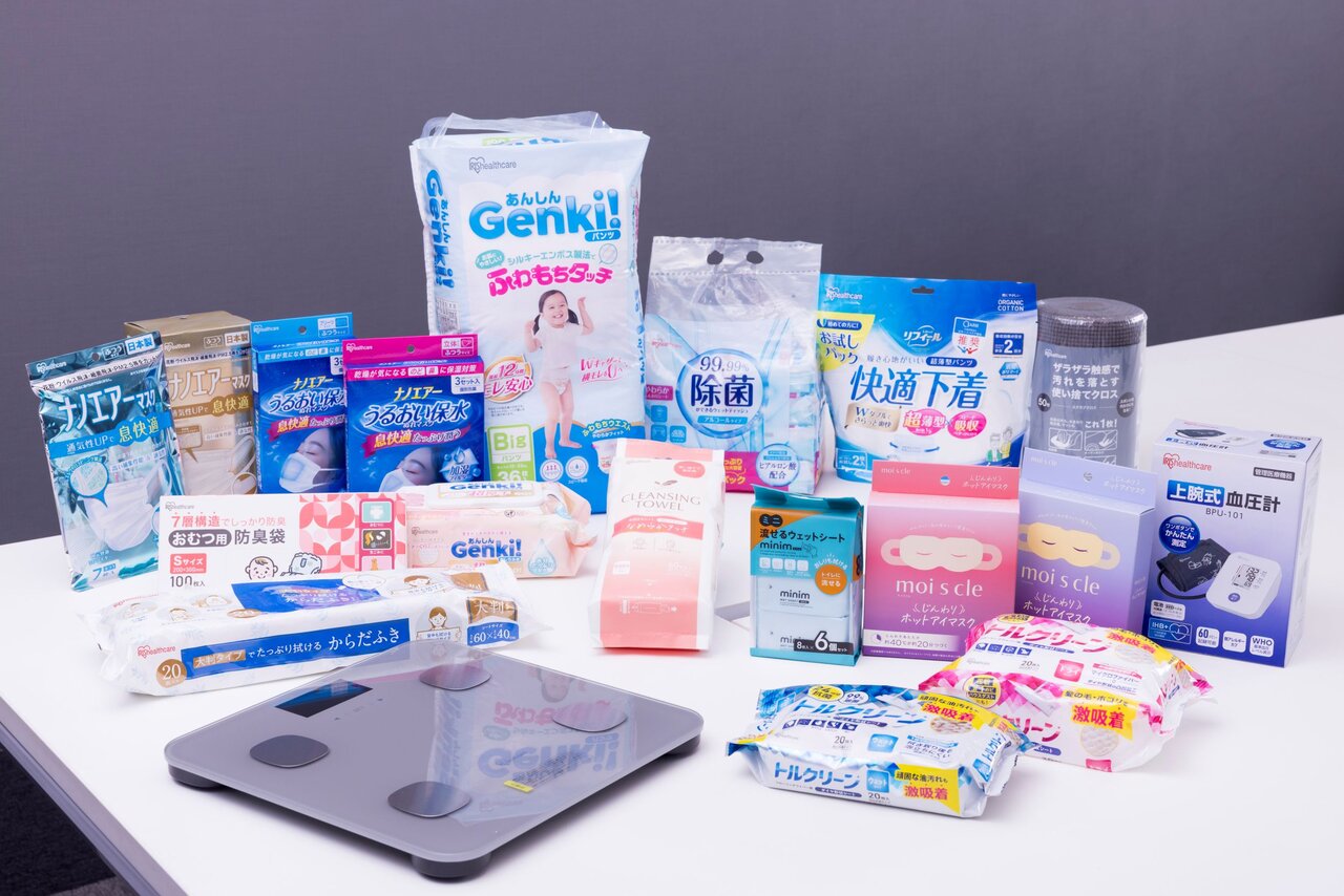 ヘルスケア事業部で扱うさまざまな商品