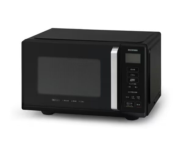アイリスオーヤマの黒い電子レンジ