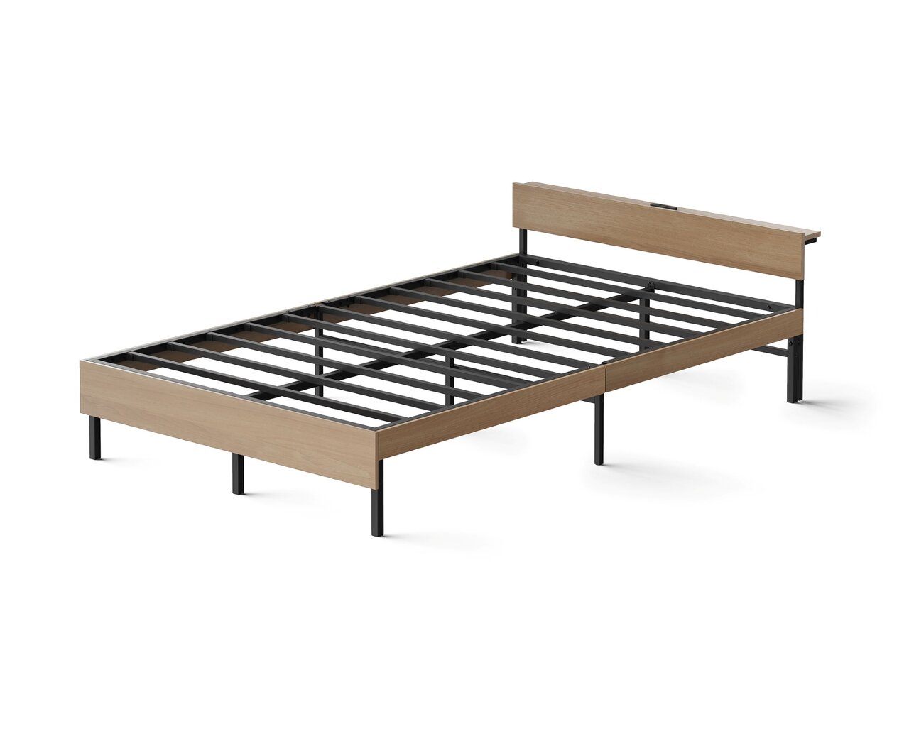 ウッドスチールベッド（宮付き）・ポケットコイルマットレス