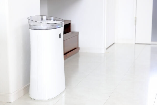 空気清浄機が置かれた部屋