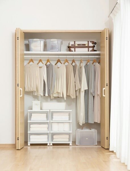 きれいに整ったクローゼット