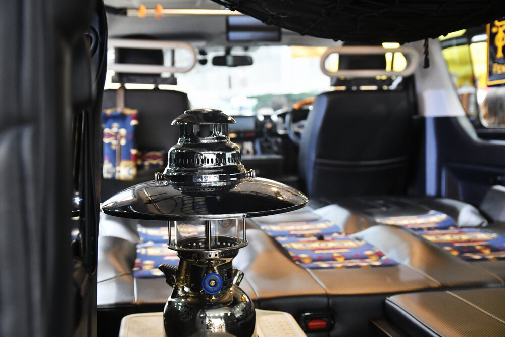 車中泊の準備ができた車