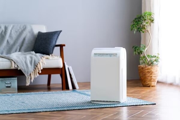 リビングに置かれた加湿空気清浄機