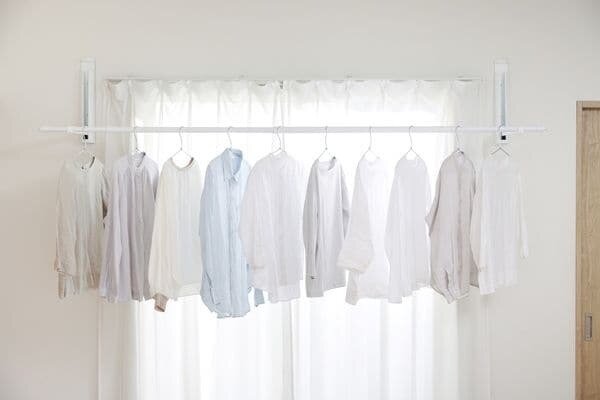 ぱたんと収納 壁につける室内物干し／WMR-40