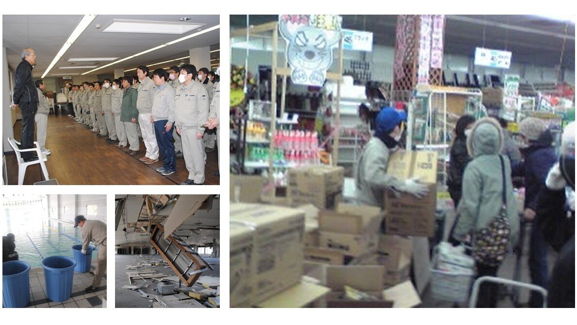 東日本大震災後の様子