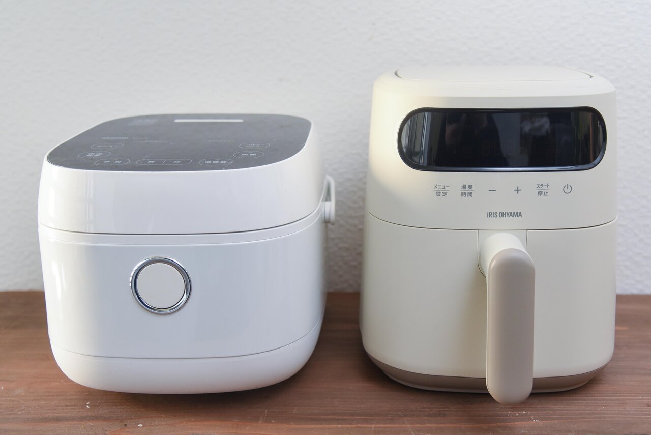 並んだエアフライヤー