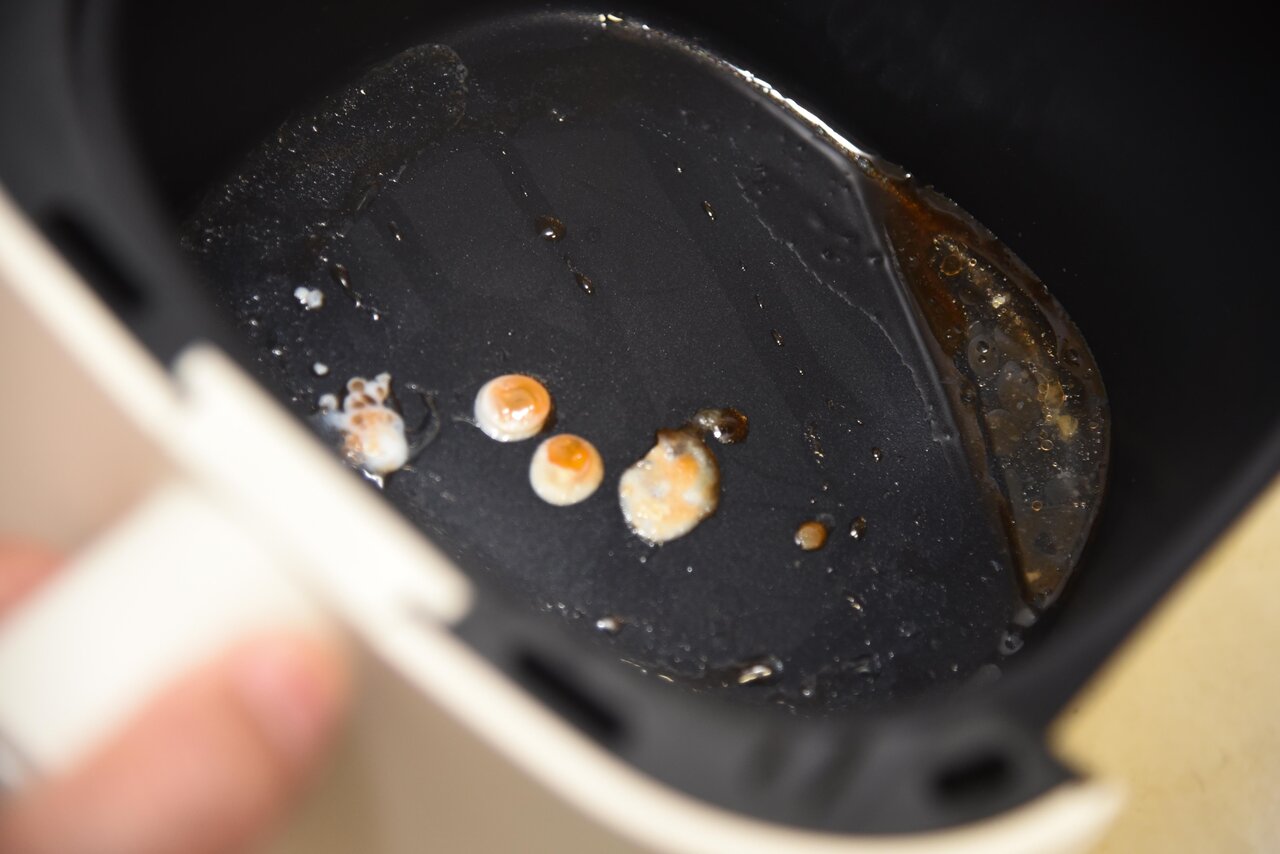 使用後のエアフライヤー