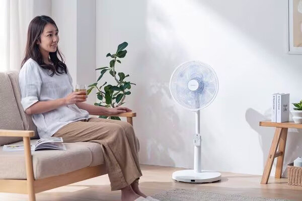 扇風機 静音 DCモーター 左右首振り リモコン付き／LFD-307L