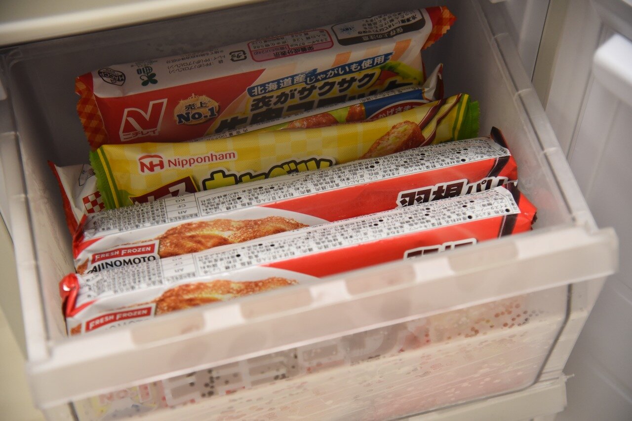 引き出しの中の冷凍食品
