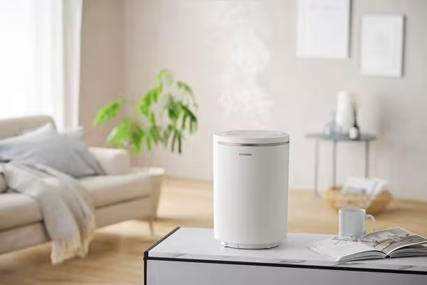 リビングルームに置かれた加湿器