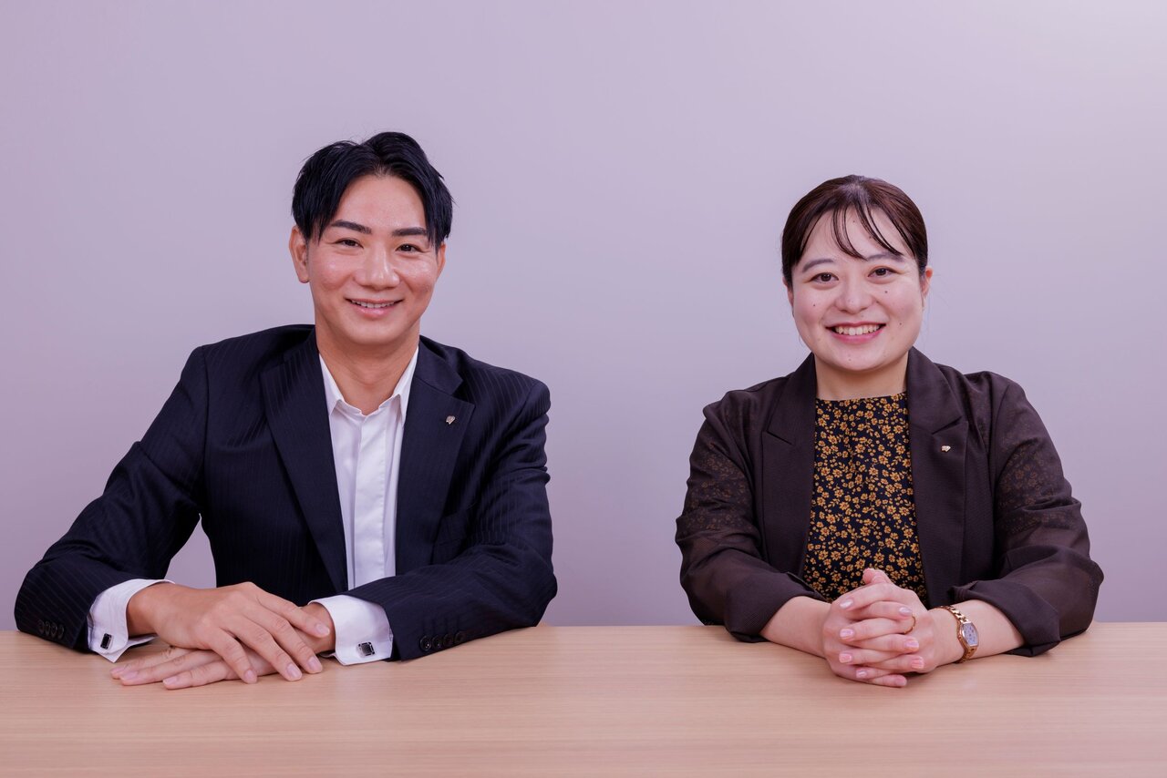 インタビューに答える大竹さんと加度さん