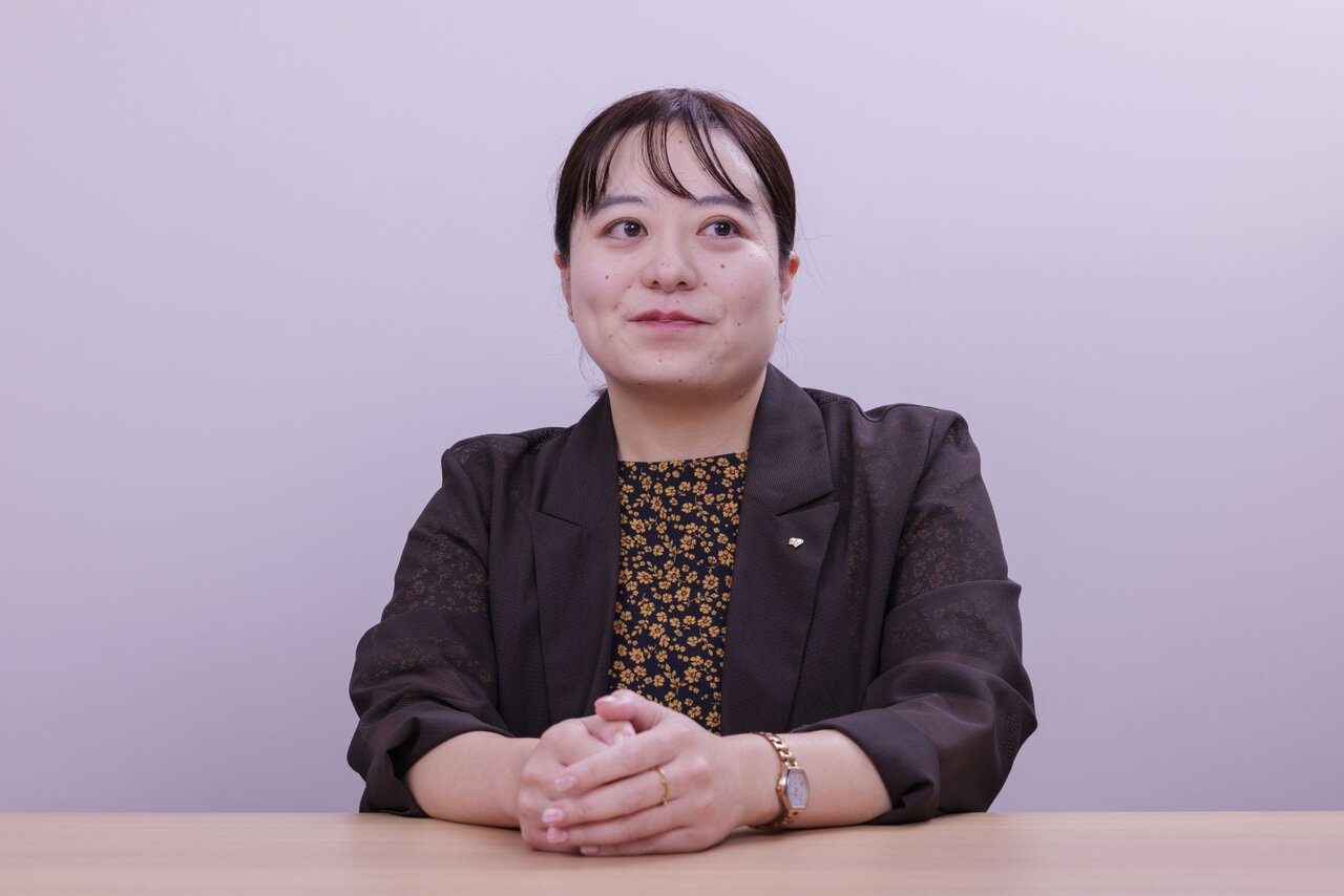 インタビューに答える大竹さん
