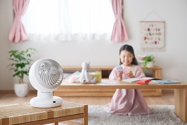 子ども部屋に設置されたサーキュレーター