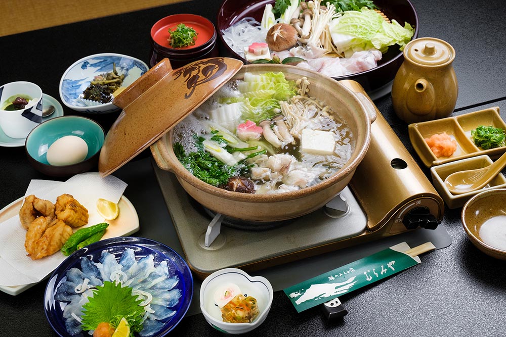 宿 むらみやのてっさ鍋をメインとした御膳